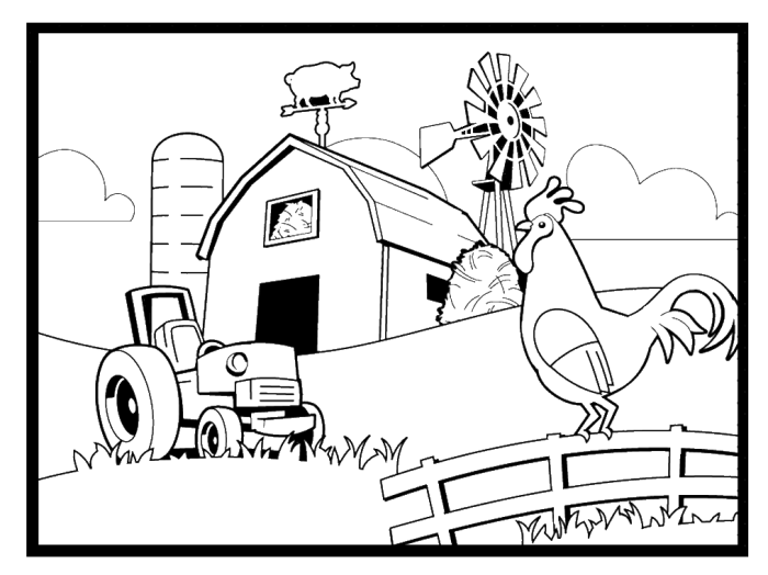 Farm animal babies coloring pages