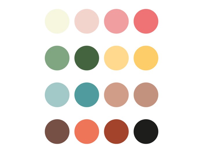 Color palette for coloring books