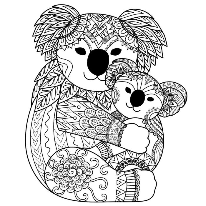 Cutting animal shapes from paper coloring page