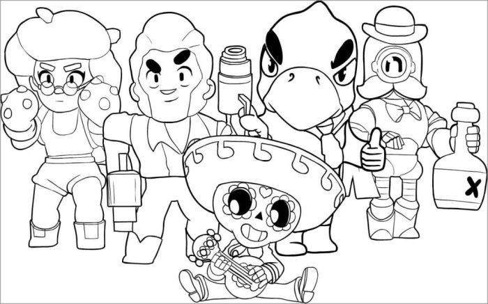 Brawl stars coloring book