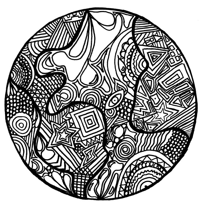 Free zentangle animal coloring sheets