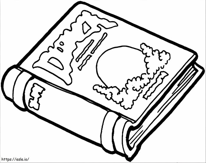 Book bolt coloring book