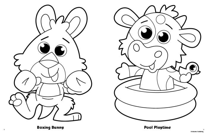 Derpy animals coloring pages