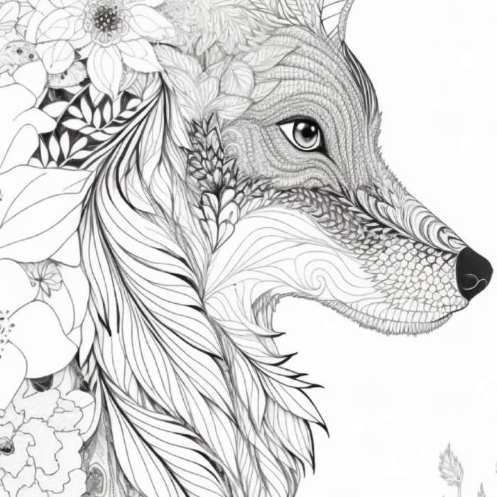 Difficult coloring pages animals