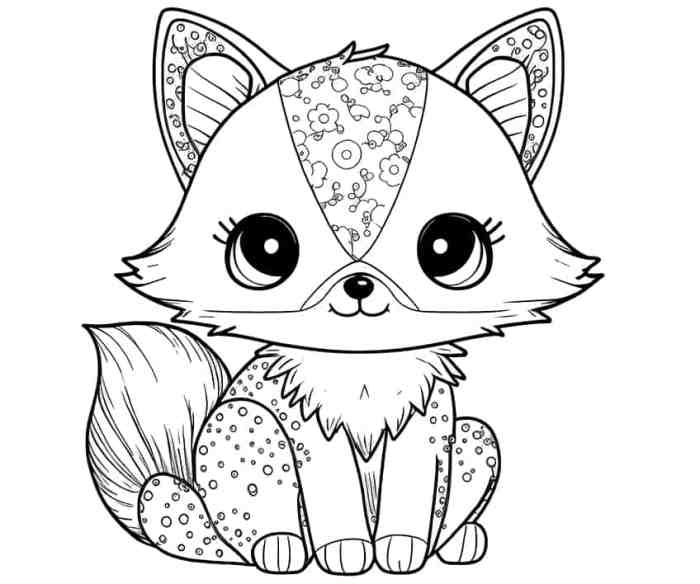 Baby animals coloring page