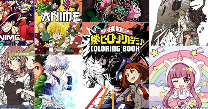 Best anime coloring books