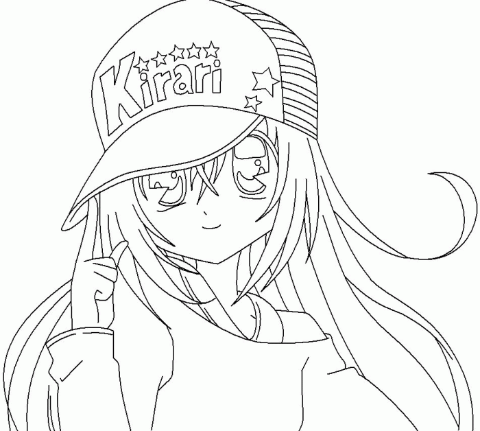 Frree anime coloring pages