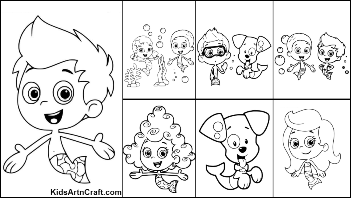 Bubble guppies coloring book games