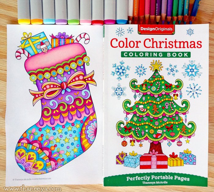 Christmas coloring book thaneeya mcardle