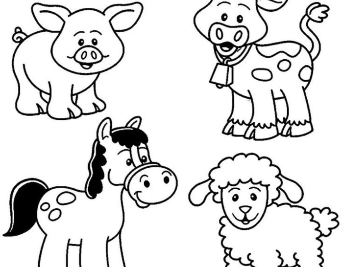 God created animals coloring preschool