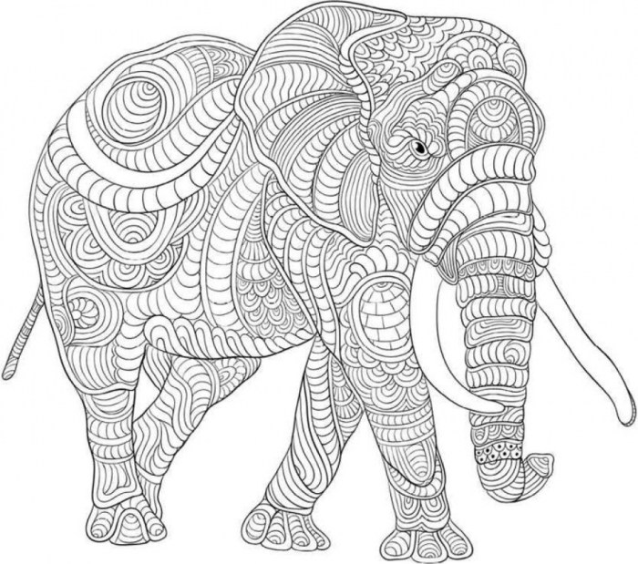 Black and white coloring pages animals hard