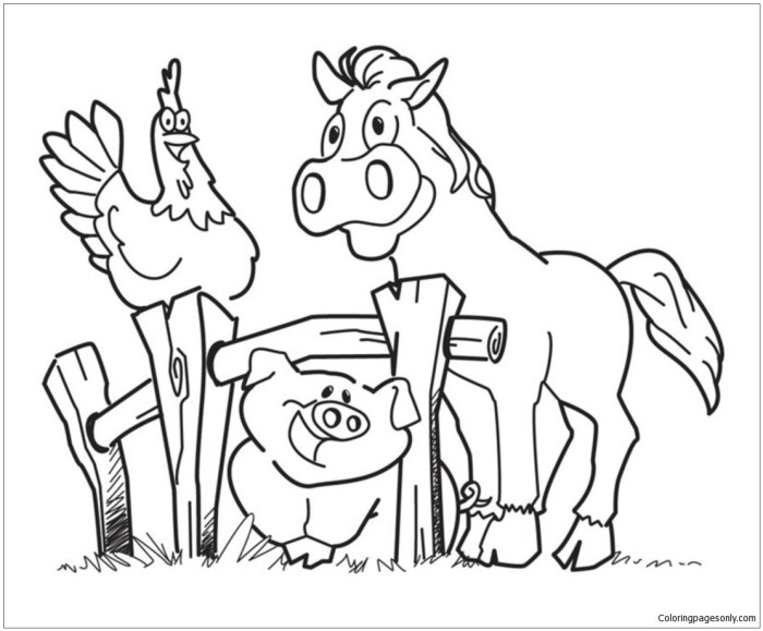 Hilarious animals coloring pages