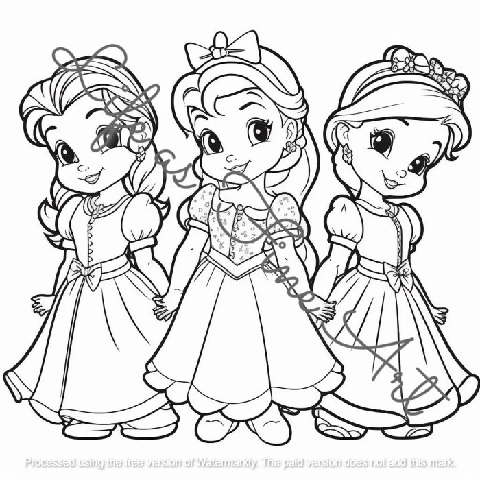 Girls coloring pages anime disney princesses