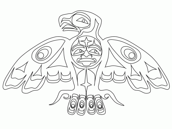 First nations animal coloring pages