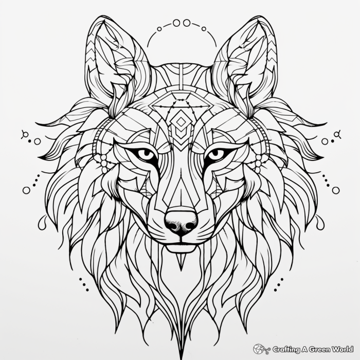 Spirit animal coloring pages