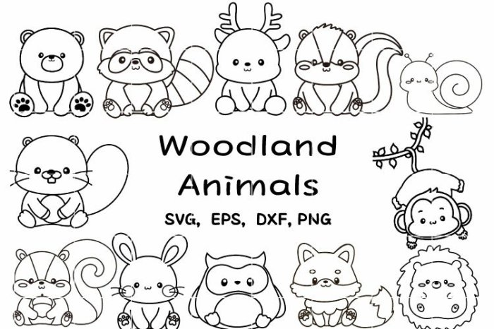 Fall coloring pages with animals