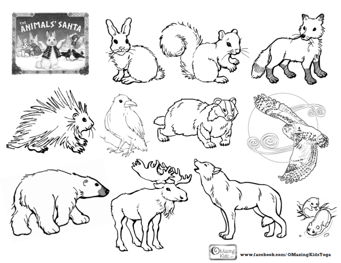 Forest animals coloring pages pdf