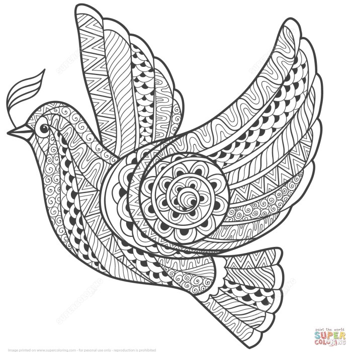 Free zentangle animal coloring sheets