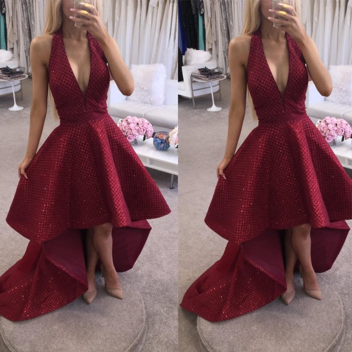 Burgundy floral dress for wedding