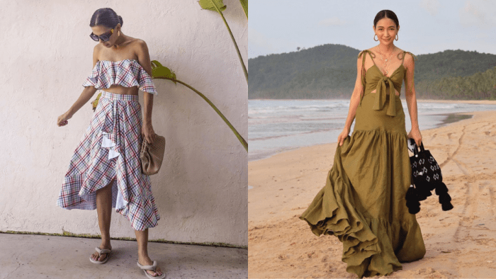 Tropical dresses for wedding guests