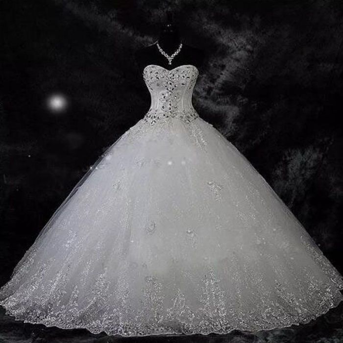 Ball gown wedding dress sparkle