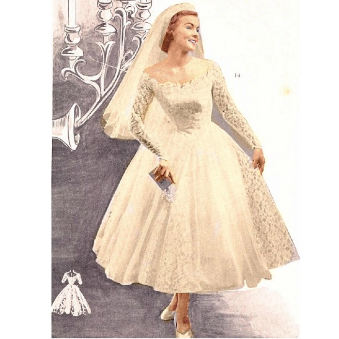 Vintage wedding dress 1950s