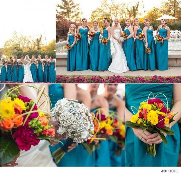 Turquoise dresses for weddings