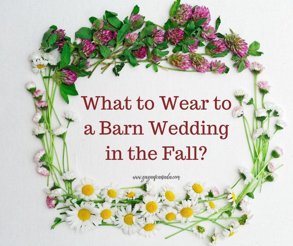 Barn wedding dress attire